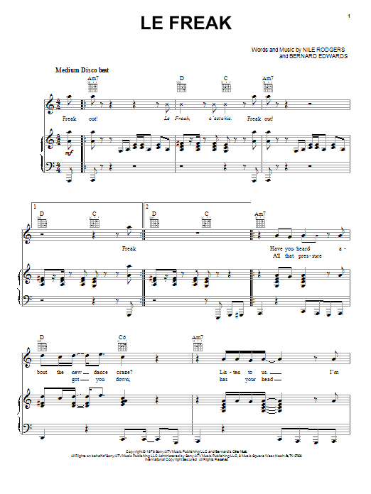 Learn to play Chic Le Freak sheet music for Guitar Tab in minutes. Chic Le Freak sheet music preview music notes and score for Guitar Tab including 5 page(s)