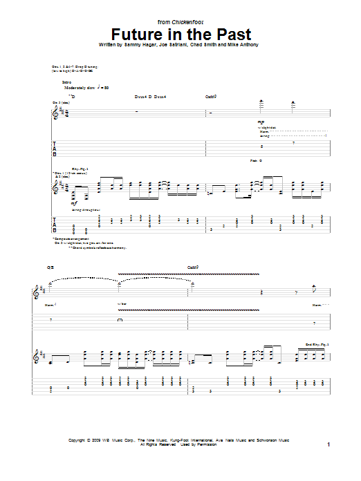 Learn to play Chickenfoot Future In The Past sheet music for Guitar Tab in minutes. Chickenfoot Future In The Past sheet music preview music notes and score for Guitar Tab including 19 page(s)