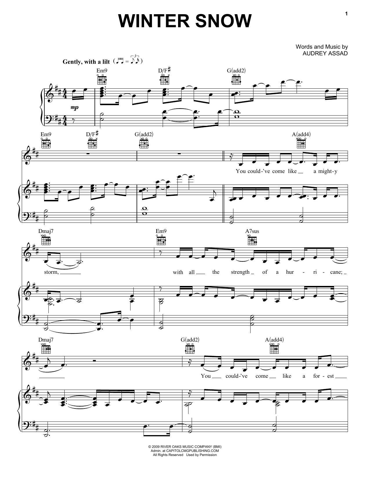 Learn to play Chris Tomlin Winter Snow sheet music for Piano, Vocal & Guitar (Right-Hand Melody) in minutes. Chris Tomlin Winter Snow sheet music notes and chords