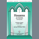 Download or print Christian Gregor Hosanna (arr. James Christian Pfohl) Sheet Music Printable PDF 3-page score for Sacred / arranged 2-Part Choir SKU: 431059
