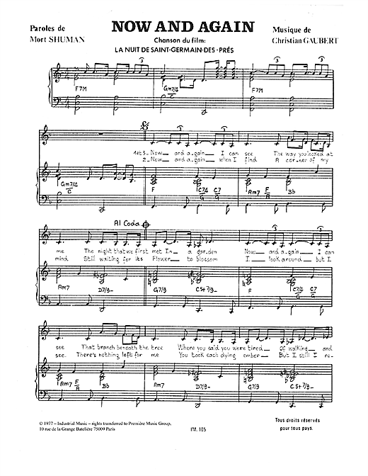 Learn to play Christian Gaubert Now And Again sheet music for Piano & Vocal in minutes. Christian Gaubert Now And Again sheet music notes and chords