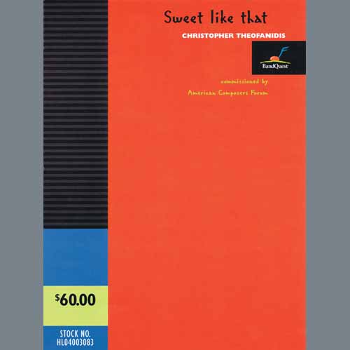 Christopher Theofanidis Sweet like that - Percussion IV profile picture