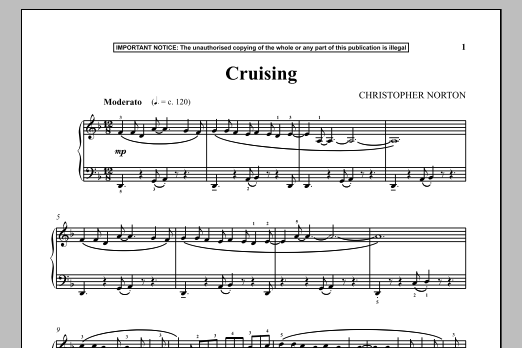 Learn to play Christopher Norton Cruising sheet music for Piano in minutes. Christopher Norton Cruising sheet music notes and chords