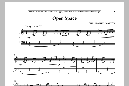 Learn to play Christopher Norton Open Space sheet music for Piano in minutes. Christopher Norton Open Space sheet music notes and chords