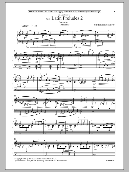 Learn to play Christopher Norton Prelude II (Rhumba) (from Latin Preludes 2) sheet music for Piano in minutes. Christopher Norton Prelude II (Rhumba) (from Latin Preludes 2) sheet music notes and chords