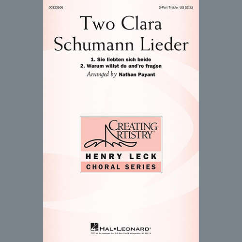 Clara Schumann Two Clara Schumann Lieder (arr. Nathan Payant) profile picture
