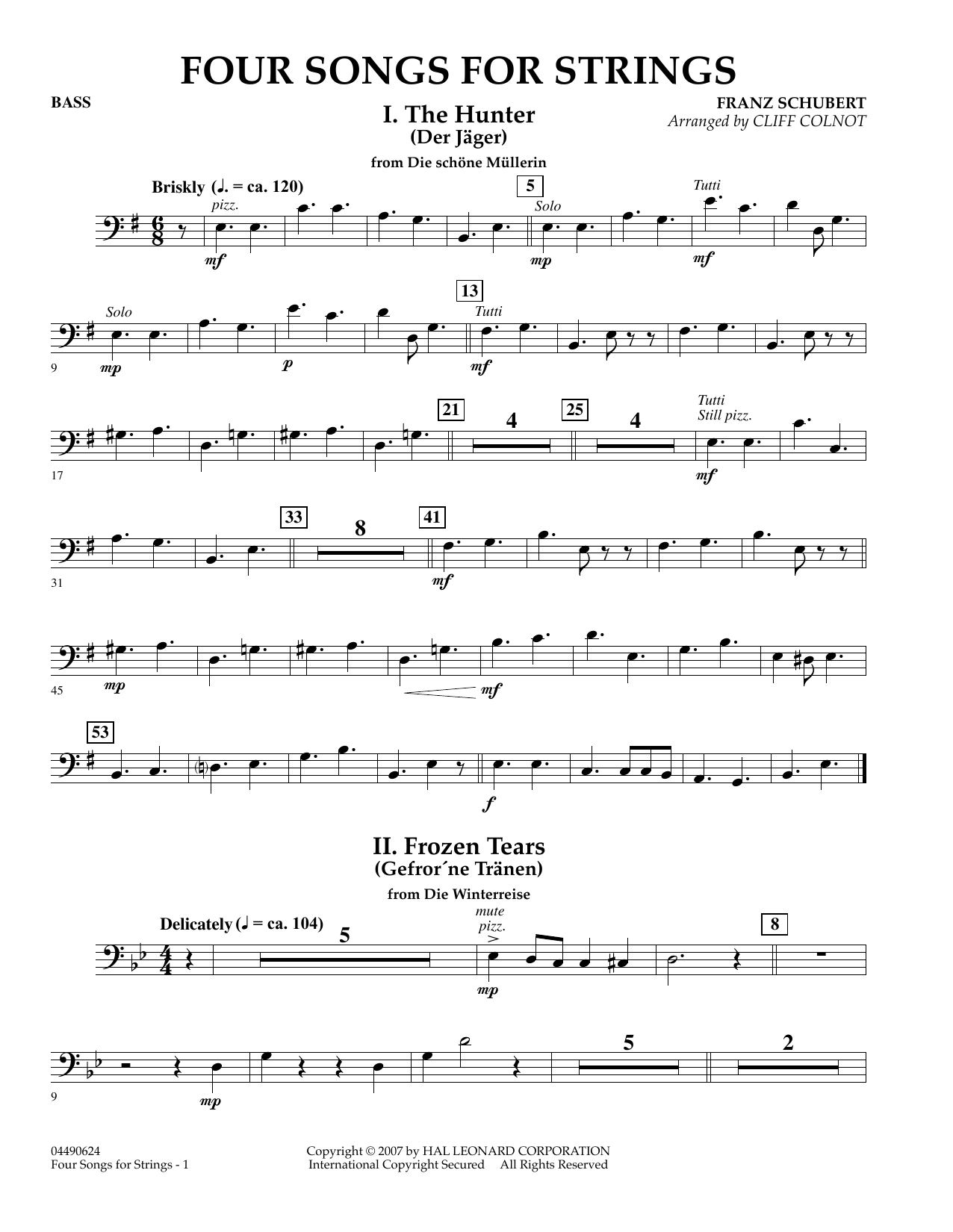 Learn to play Cliff Colnot Four Songs for Strings - Bass sheet music for Orchestra in minutes. Cliff Colnot Four Songs for Strings - Bass sheet music preview music notes and score for Orchestra including 4 page(s)