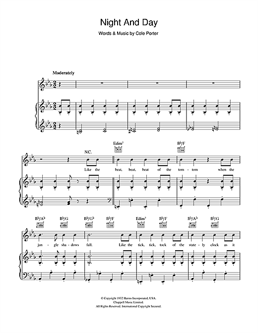 Learn to play Cole Porter Night And Day sheet music for Piano in minutes. Cole Porter Night And Day sheet music notes and chords