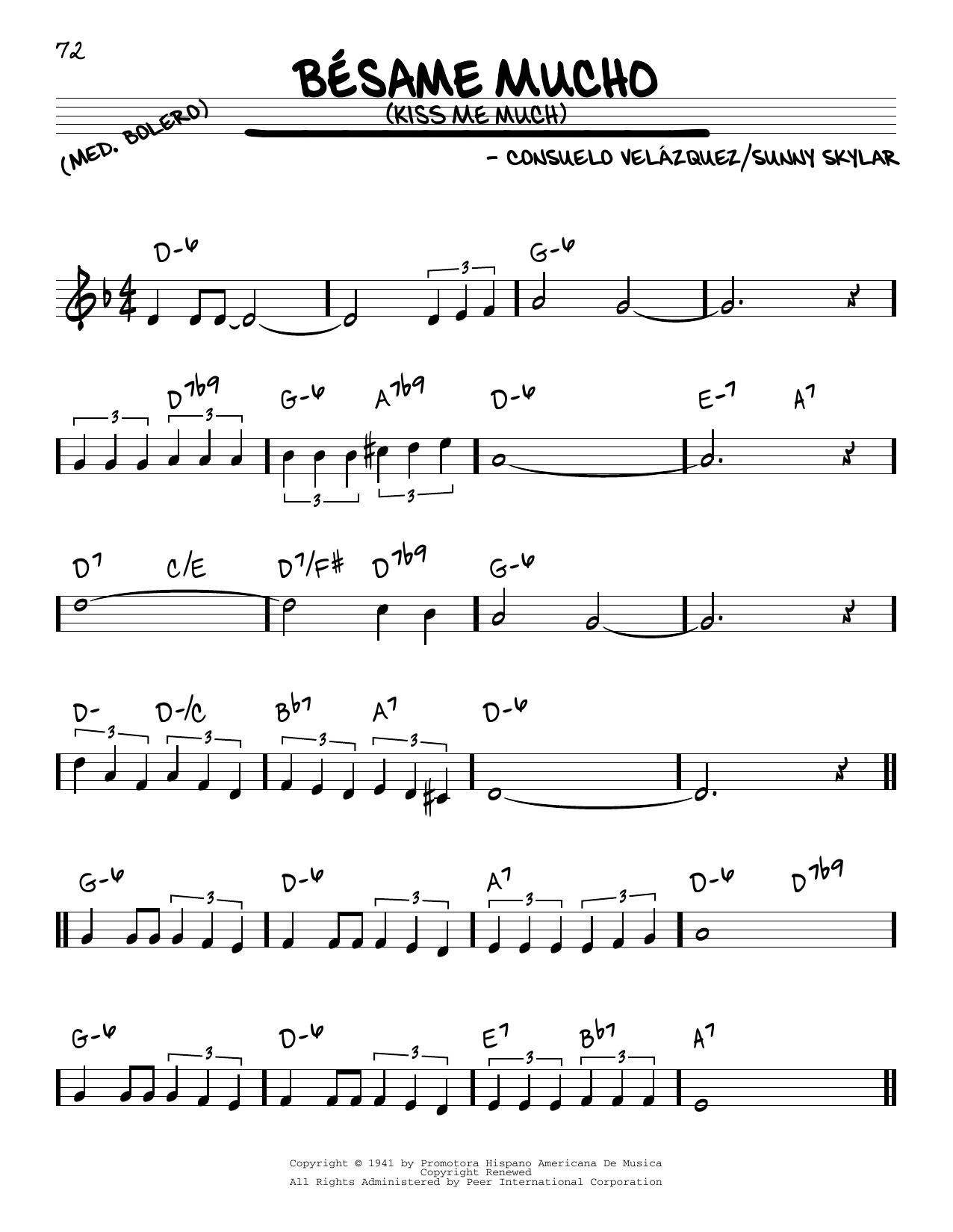 Learn to play Consuelo Velazquez Besame Mucho (Kiss Me Much) sheet music for Piano in minutes. Consuelo Velazquez Besame Mucho (Kiss Me Much) sheet music preview music notes and score for Piano including 4 page(s)