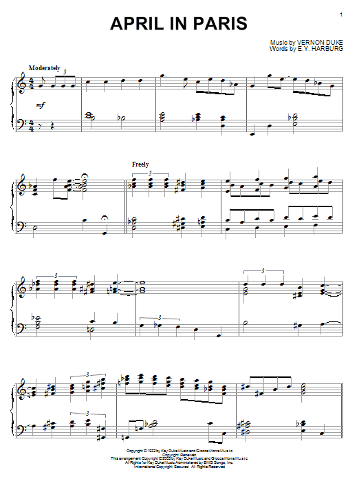 Learn to play Count Basie April In Paris sheet music for Piano in minutes. Count Basie April In Paris sheet music notes and chords