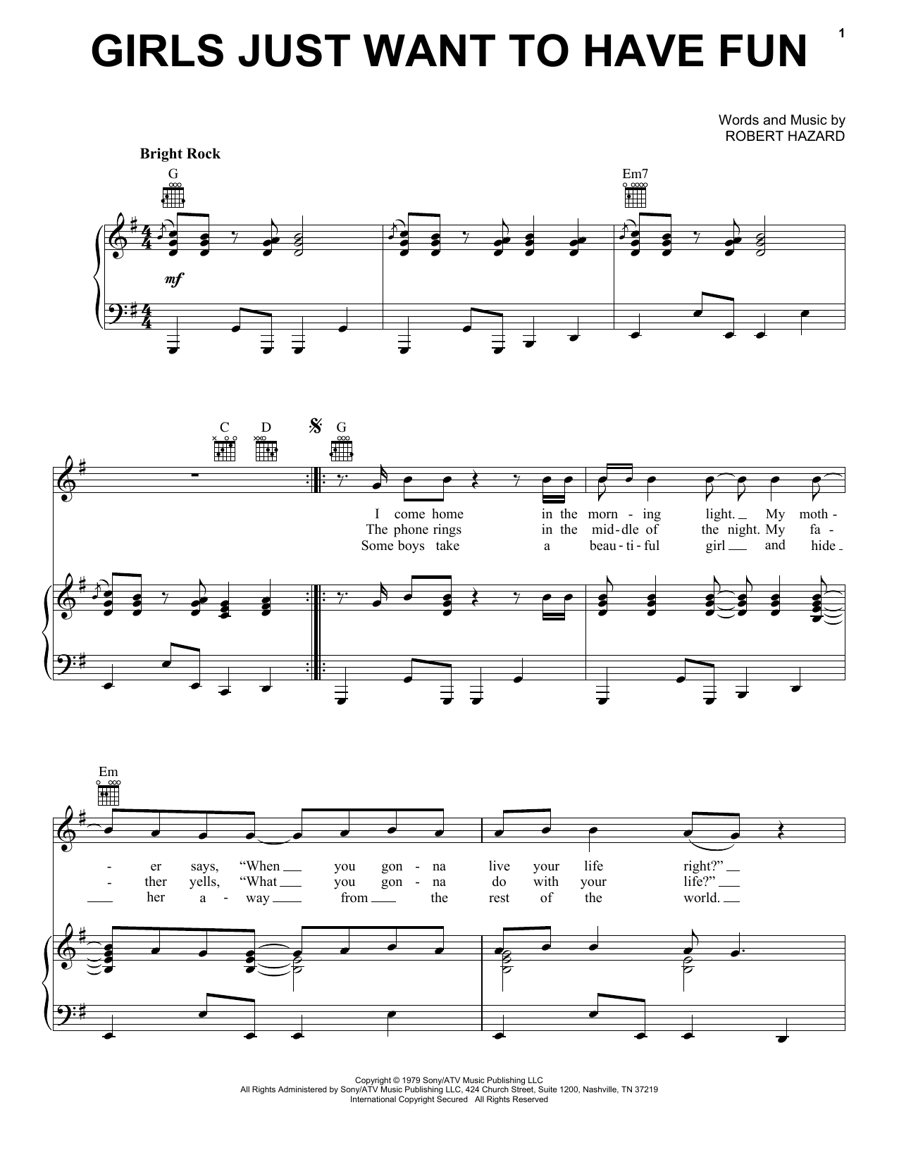 Learn to play Cyndi Lauper Girls Just Want To Have Fun sheet music for Drums Transcription in minutes. Cyndi Lauper Girls Just Want To Have Fun sheet music preview music notes and score for Drums Transcription including 1 page(s)