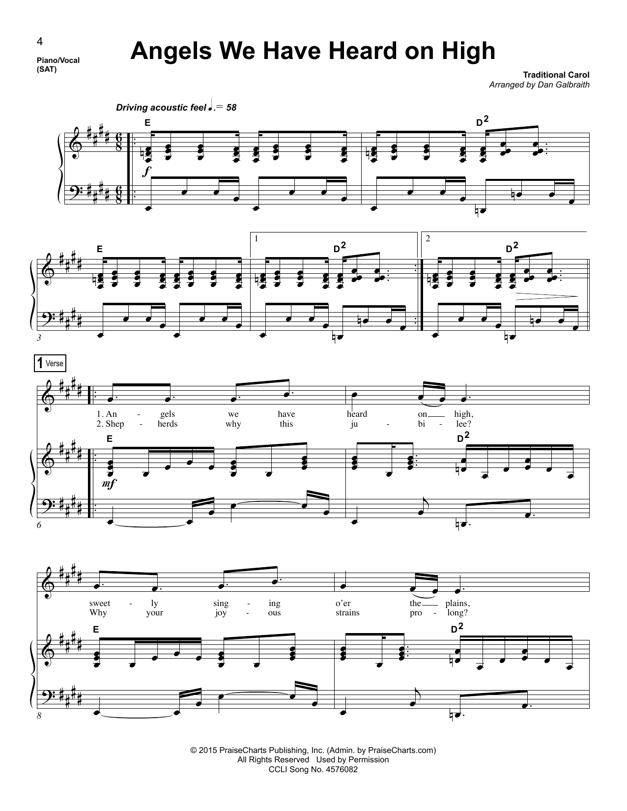 Learn to play Dan Galbraith Angels We Have Heard on High sheet music for Lead Sheet / Fake Book in minutes. Dan Galbraith Angels We Have Heard on High sheet music preview music notes and score for Lead Sheet / Fake Book including 4 page(s)