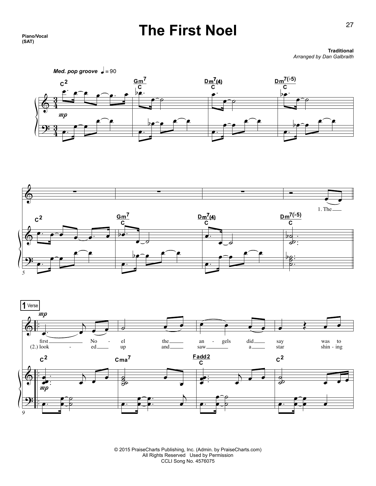 Learn to play Dan Galbraith The First Noel sheet music for Lead Sheet / Fake Book in minutes. Dan Galbraith The First Noel sheet music preview music notes and score for Lead Sheet / Fake Book including 6 page(s)