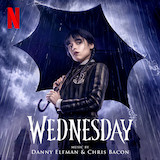 Download or print Danny Elfman Wednesday Main Titles Sheet Music Printable PDF 3-page score for Film/TV / arranged Easy Piano SKU: 1243474