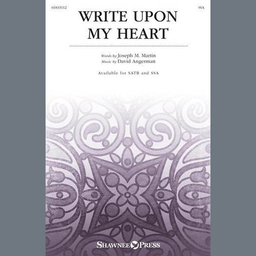 David Angerman Write Upon My Heart profile picture