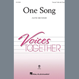 Download or print David Brunner One Song Sheet Music Printable PDF 6-page score for Concert / arranged Choir SKU: 1381087