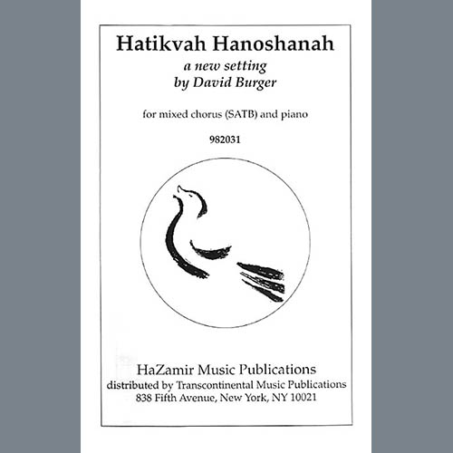 David Burger Hatikvah Hanoshanah profile picture