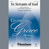 Download or print David Schwoebel Ye Servants Of God Sheet Music Printable PDF 2-page score for Concert / arranged SATB SKU: 99060