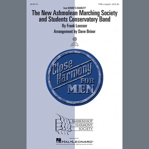 Download or print David Briner The New Ashmolean Marching Society And Students Conservatory Band Sheet Music Printable PDF 6-page score for Barbershop / arranged TTBB Choir SKU: 283991.