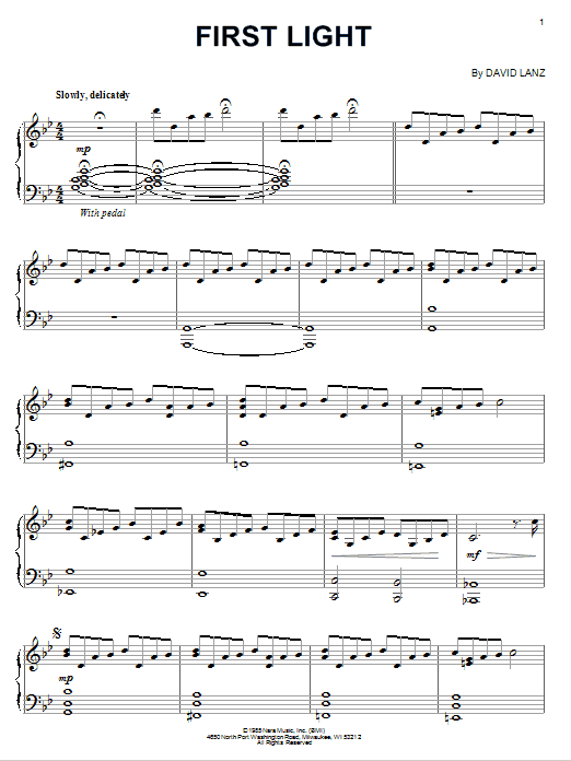 Learn to play David Lanz First Light sheet music for Piano in minutes. David Lanz First Light sheet music notes and chords