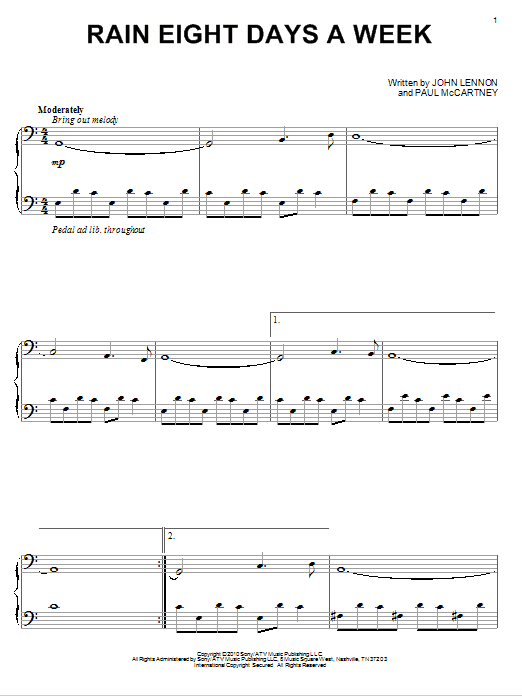 Learn to play David Lanz Rain Eight Days A Week sheet music for Piano in minutes. David Lanz Rain Eight Days A Week sheet music notes and chords