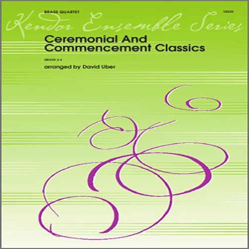 Download or print David Uber Ceremonial And Commencement Classics - 1st Trombone Sheet Music Printable PDF 4-page score for Graduation / arranged Brass Ensemble SKU: 342872.