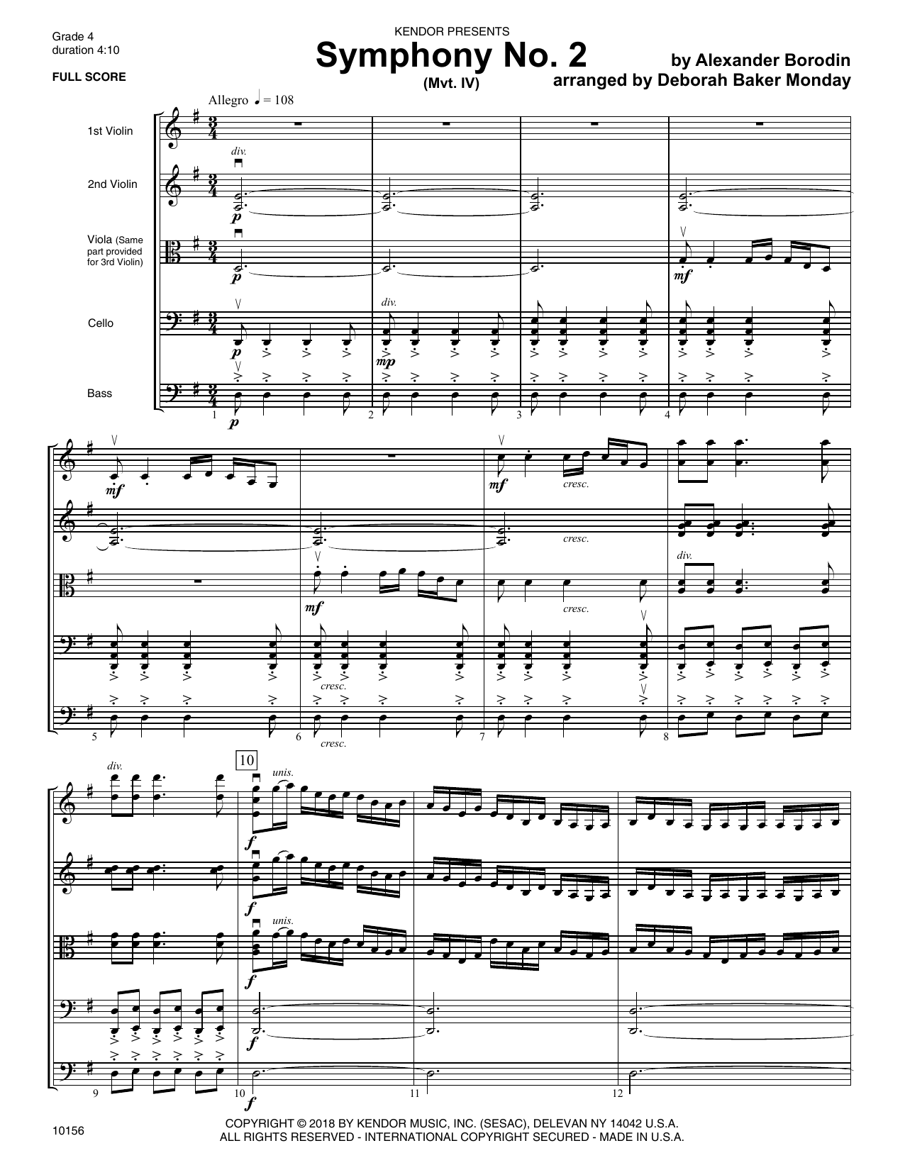 Learn to play Deborah Baker Monday Symphony No. 2 (Mvt. IV) - Full Score sheet music for Orchestra in minutes. Deborah Baker Monday Symphony No. 2 (Mvt. IV) - Full Score sheet music preview music notes and score for Orchestra including 15 page(s)
