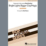 Download or print Pitch Perfect (Movie) Bright Lights Bigger City Magic (arr. Deke Sharon) Sheet Music Printable PDF 5-page score for Concert / arranged TTBB SKU: 98692