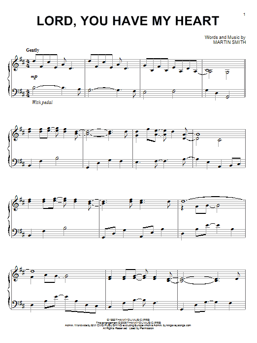 Learn to play Delirious? Lord, You Have My Heart sheet music for Easy Piano in minutes. Delirious? Lord, You Have My Heart sheet music notes and chords