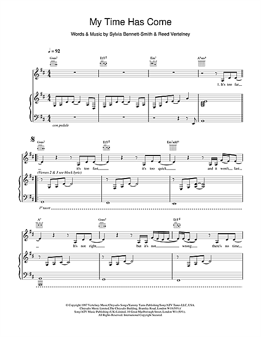 Learn to play Destiny's Child My Time Has Come sheet music for Piano, Vocal & Guitar in minutes. Destiny's Child My Time Has Come sheet music notes and chords