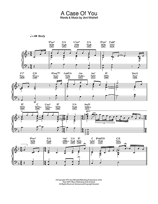 Learn to play Diana Krall A Case Of You sheet music for Lyrics Only in minutes. Diana Krall A Case Of You sheet music notes and chords