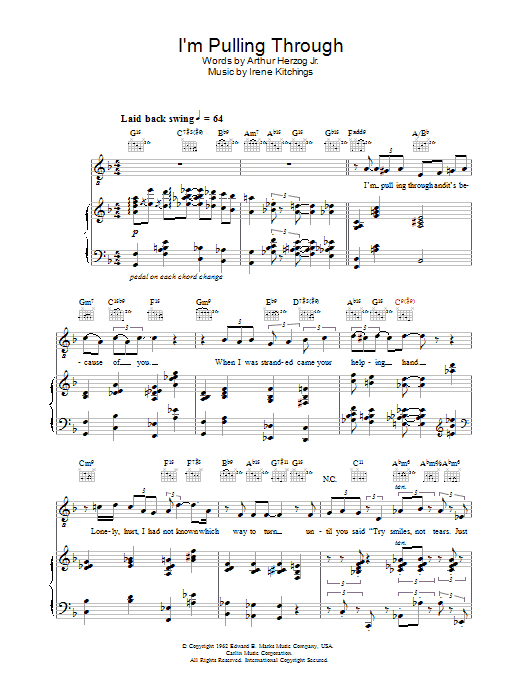 Learn to play Diana Krall I'm Pulling Through sheet music for Piano, Vocal & Guitar in minutes. Diana Krall I'm Pulling Through sheet music preview music notes and score for Piano, Vocal & Guitar including 7 page(s)