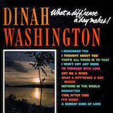 Download or print Dinah Washington What A Diff'rence A Day Made Sheet Music Printable PDF 3-page score for Jazz / arranged Piano, Vocal & Guitar (Right-Hand Melody) SKU: 26263