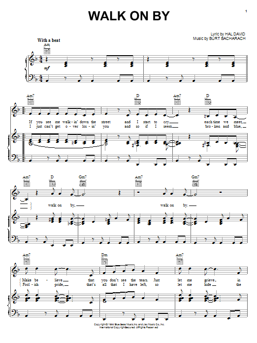 Learn to play Dionne Warwick Walk On By sheet music for Guitar Tab in minutes. Dionne Warwick Walk On By sheet music preview music notes and score for Guitar Tab including 2 page(s)