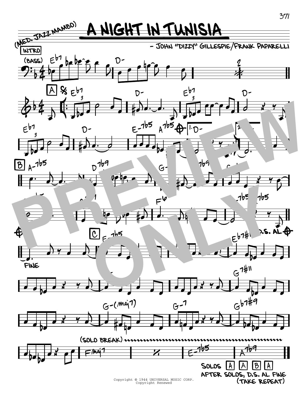 Learn to play Dizzy Gillespie A Night In Tunisia sheet music for Piano in minutes. Dizzy Gillespie A Night In Tunisia sheet music notes and chords