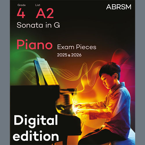 Domenico Cimarosa Sonata in G (Grade 4, list A2, from the ABRSM Piano Syllabus 2025 & 2026) profile picture