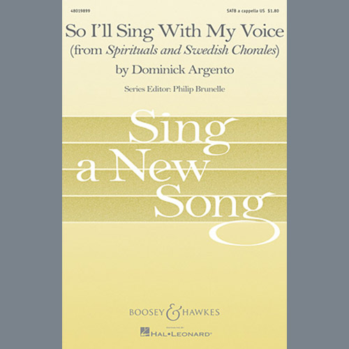 Dominick Argento So I'll Sing With My Voice pictures Dominick Argento So I'll Sing With My Voice pictures