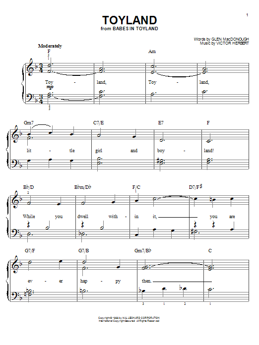 Learn to play Doris Day Toyland sheet music for Accordion in minutes. Doris Day Toyland sheet music preview music notes and score for Accordion including 2 page(s)