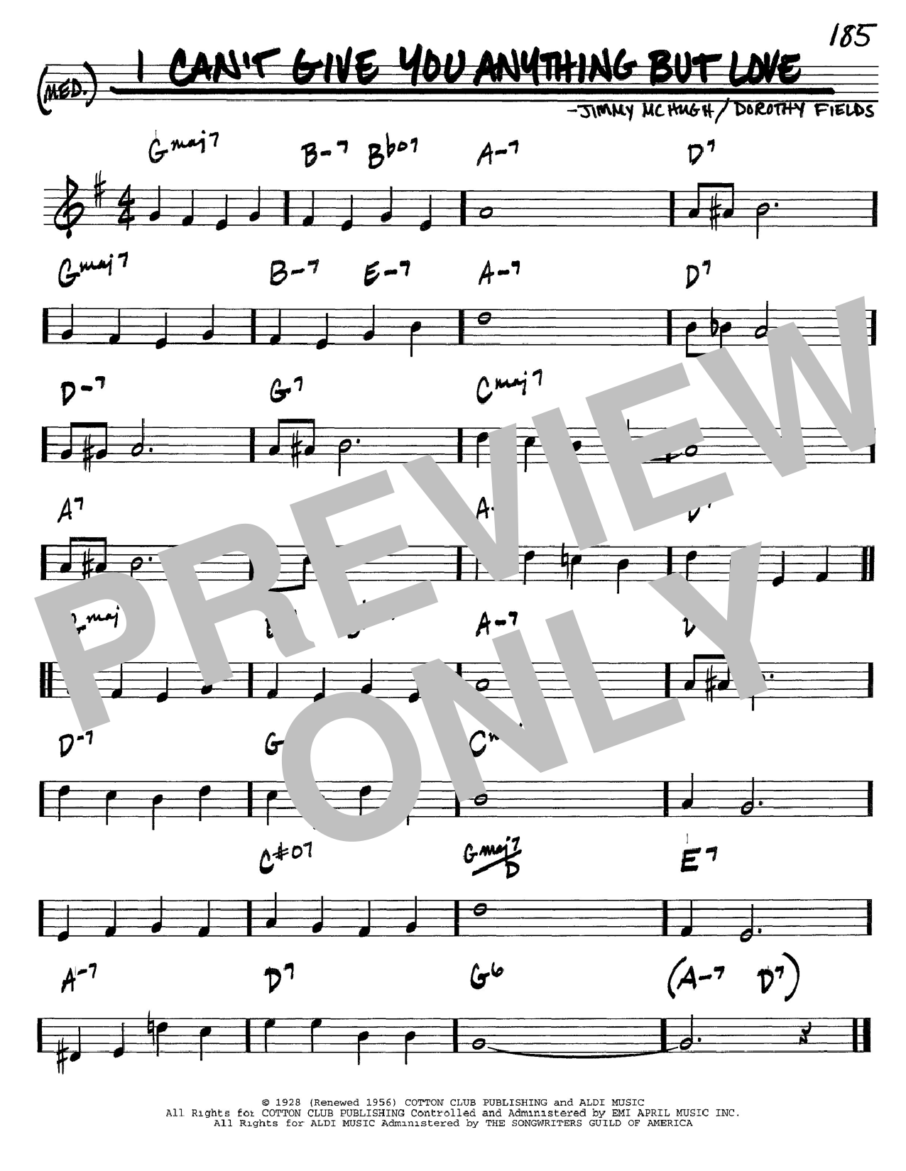 Learn to play Dorothy Fields I Can't Give You Anything But Love sheet music for Easy Piano in minutes. Dorothy Fields I Can't Give You Anything But Love sheet music preview music notes and score for Easy Piano including 3 page(s)