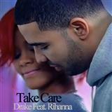 Download or print Drake Take Care (feat. Rihanna) Sheet Music Printable PDF 9-page score for R & B / arranged Piano, Vocal & Guitar SKU: 113083.