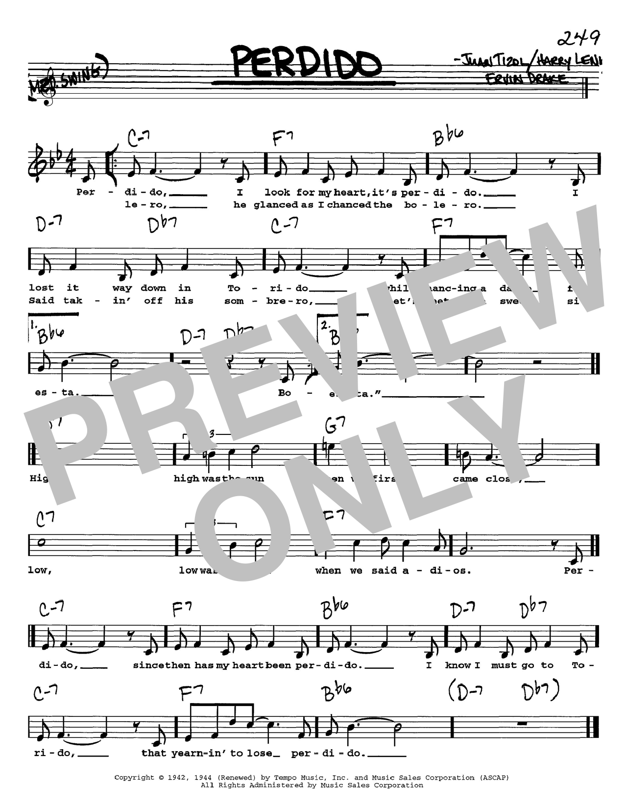 Learn to play Duke Ellington Perdido sheet music for Guitar Tab in minutes. Duke Ellington Perdido sheet music preview music notes and score for Guitar Tab including 2 page(s)