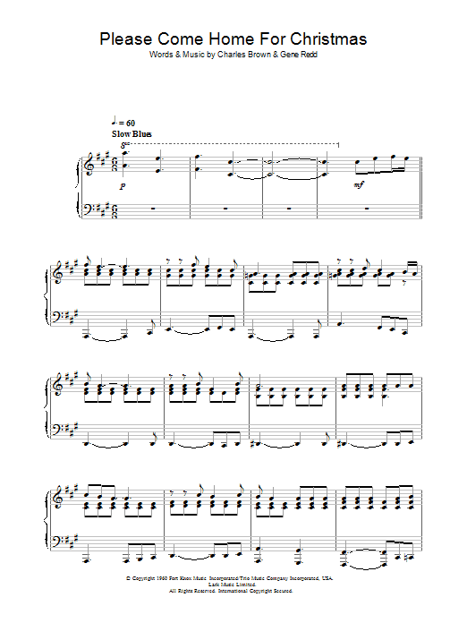 Learn to play Eagles Please Come Home For Christmas sheet music for Beginner Piano in minutes. Eagles Please Come Home For Christmas sheet music preview music notes and score for Beginner Piano including 2 page(s)