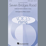 Download or print Philip Lawson Seven Bridges Road Sheet Music Printable PDF 6-page score for Concert / arranged SATB SKU: 67661