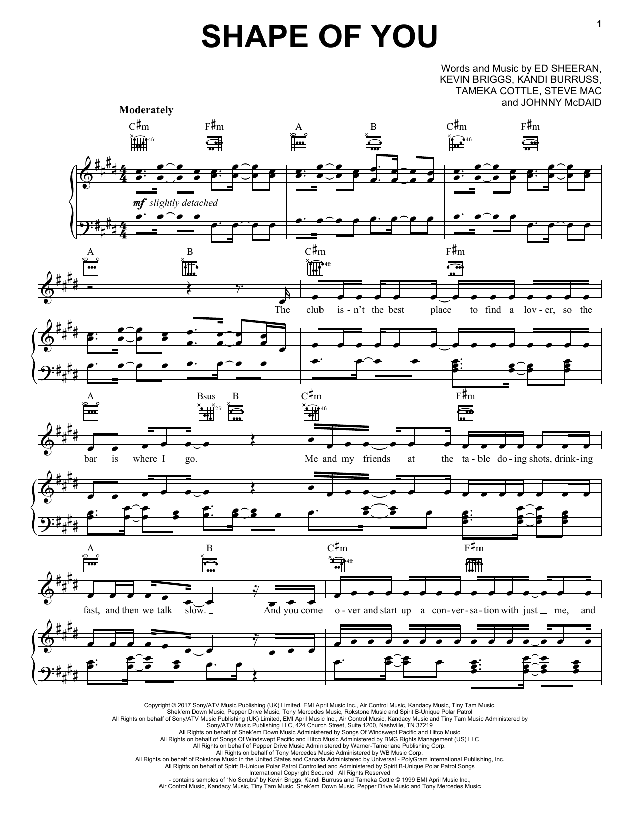 Ed Sheeran Shape Of You Sheet Music Download Pdf Score 178552 Learn ed sheeran shape of you piano sheet music notes, chords in minutes. ed sheeran shape of you sheet music
