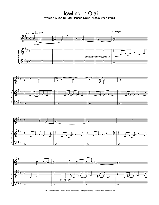 Learn to play Eddi Reader Howling In Ojai sheet music for Piano, Vocal & Guitar in minutes. Eddi Reader Howling In Ojai sheet music notes and chords