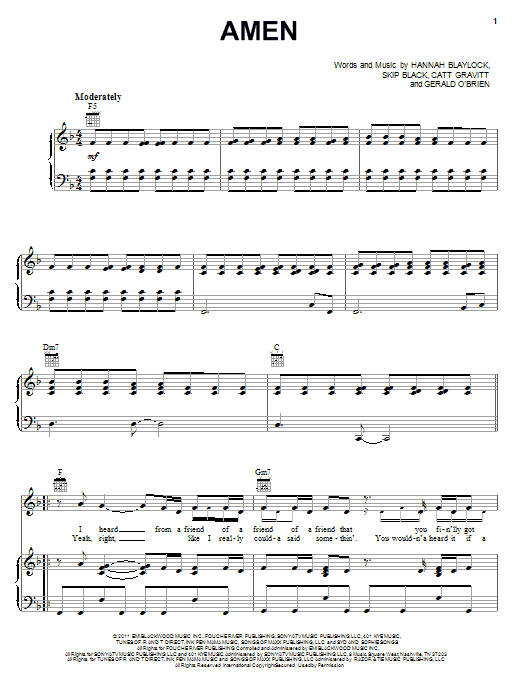 Learn to play Edens Edge Amen sheet music for Piano, Vocal & Guitar (Right-Hand Melody) in minutes. Edens Edge Amen sheet music preview music notes and score for Piano, Vocal & Guitar (Right-Hand Melody) including 6 page(s)