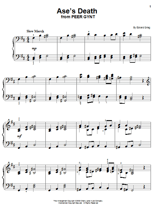 Learn to play Edvard Grieg Ase's Death sheet music for Easy Piano in minutes. Edvard Grieg Ase's Death sheet music notes and chords
