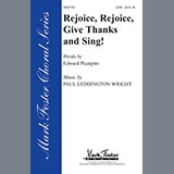 Download or print Edward Plumptre Rejoice, Rejoice, Give Thanks And Sing! Sheet Music Printable PDF 12-page score for Sacred / arranged SATB Choir SKU: 296442