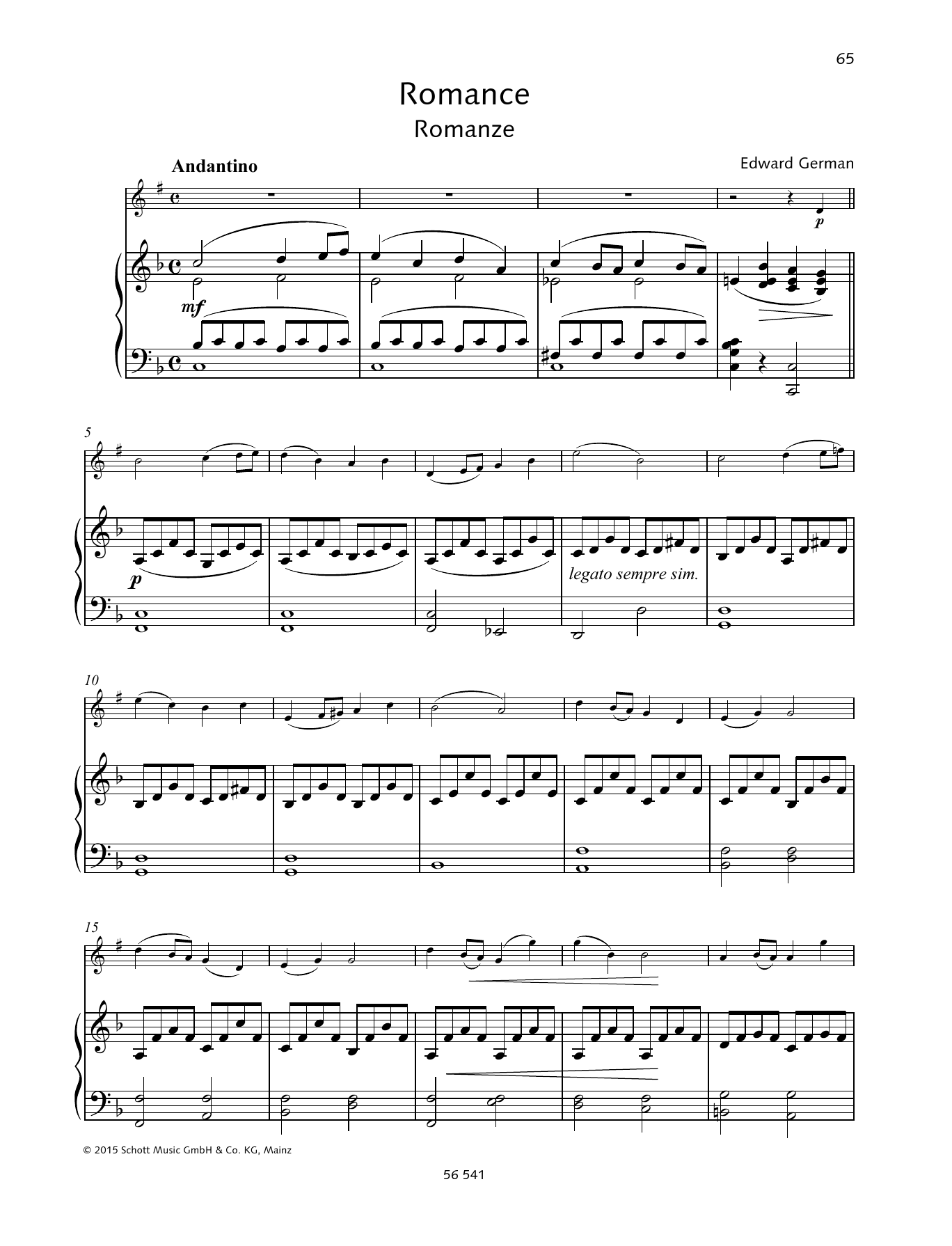 Learn to play Edward German Romance sheet music for Woodwind Solo in minutes. Edward German Romance sheet music preview music notes and score for Woodwind Solo including 7 page(s)