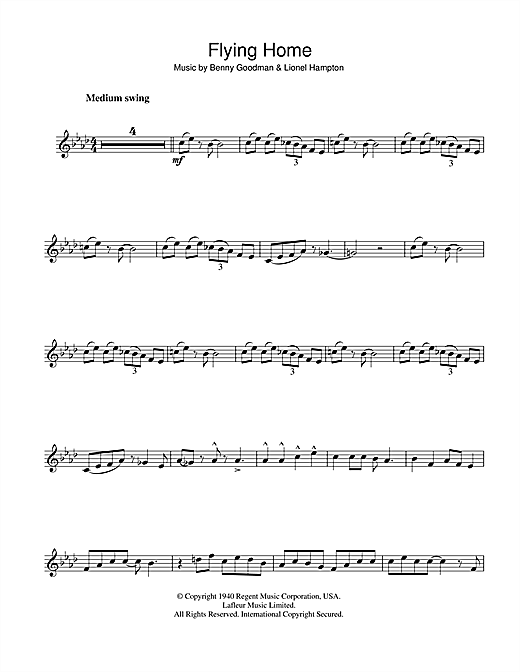 Learn to play Ella Fitzgerald Flying Home sheet music for Trumpet in minutes. Ella Fitzgerald Flying Home sheet music notes and chords